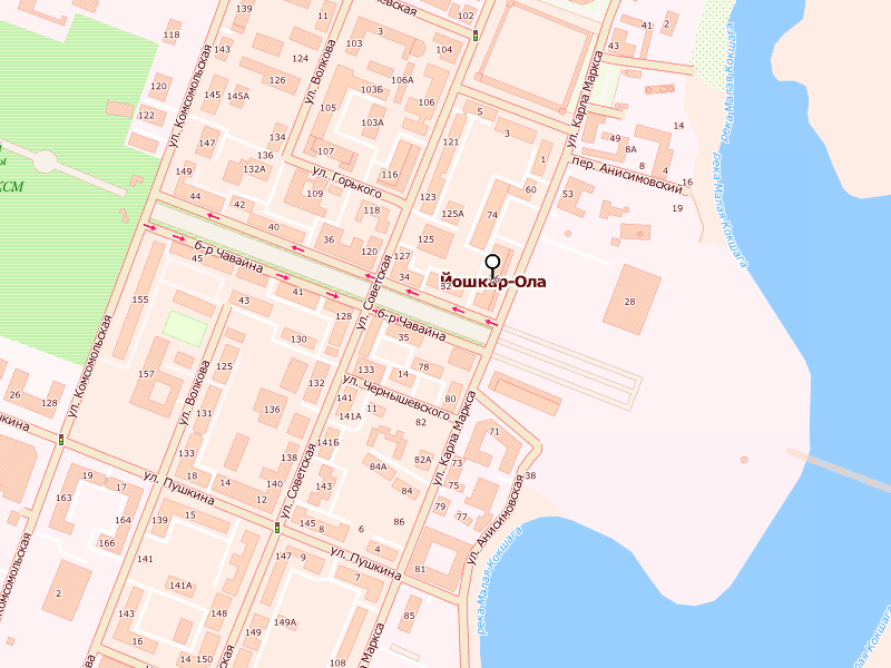 Йошкар-Ола на картах Рамблера