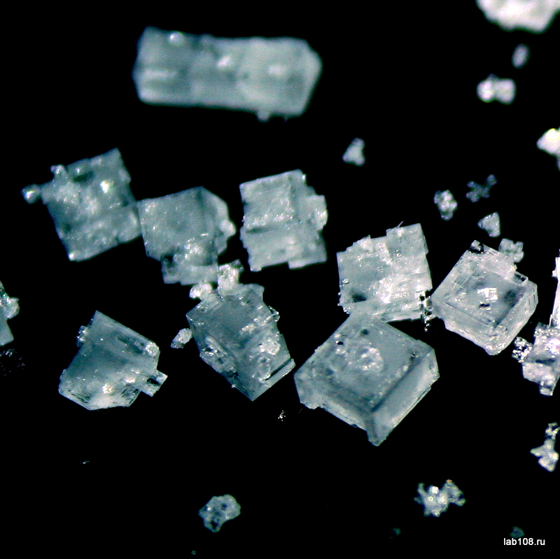 Кристаллы морской соли